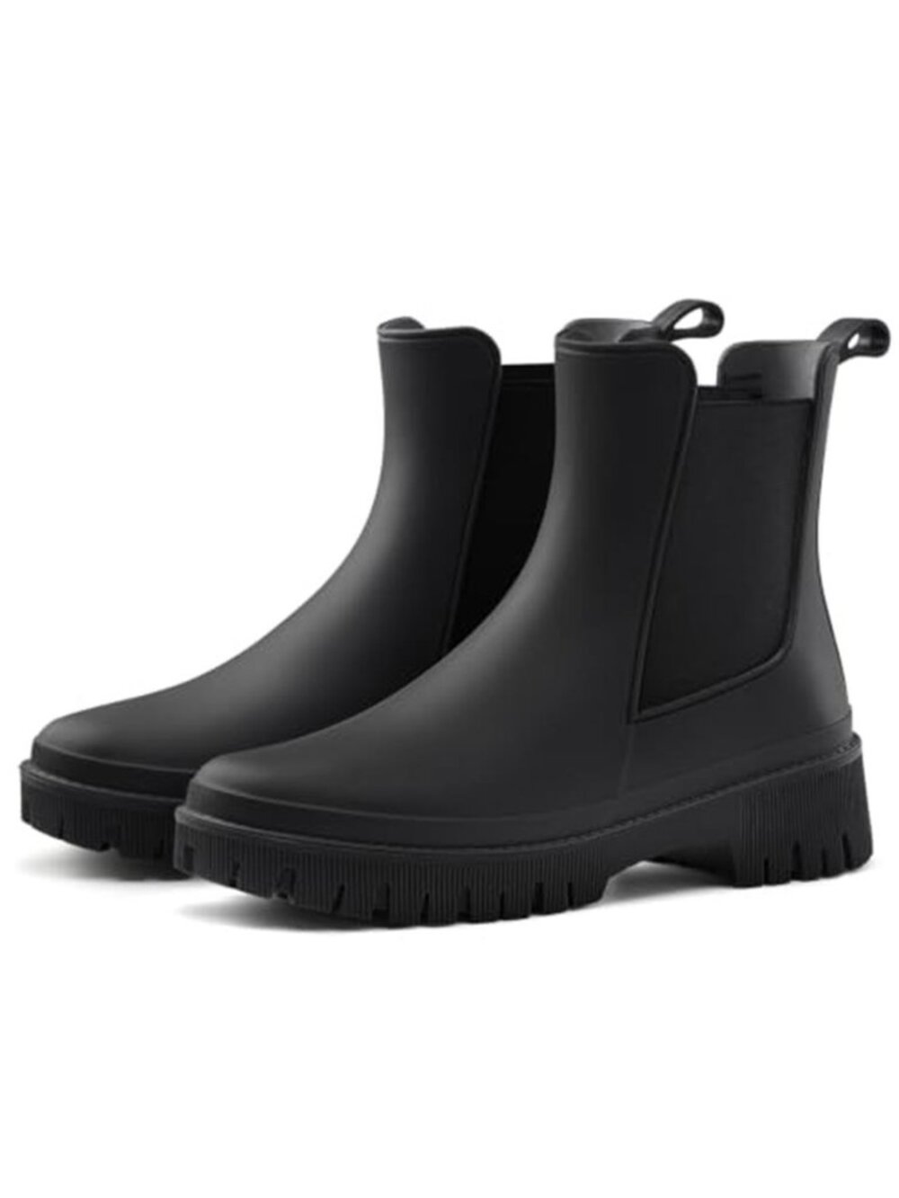 Women's Short Chelsea Rain Boots Waterproof Ankle Garden Shoes
